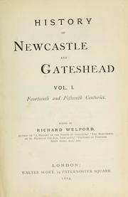 Cover of: History of Newcastle and Gateshead