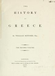 Cover of: The history of Greece. by William Mitford