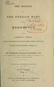 Cover of: The history of the Persian wars