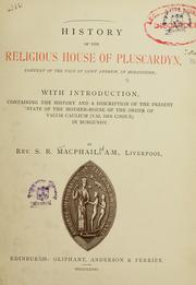 Cover of: History of the religious house of Pluscardyn. by S. R. Macphail