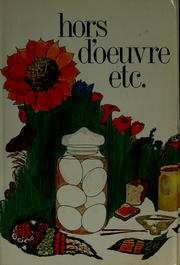 Cover of: Hors d'oeuvre etc.