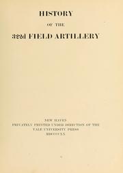 History of the 322d field artillery