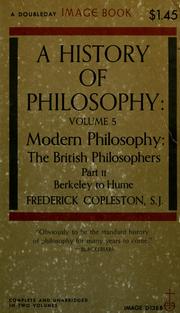 Cover of: A History of Philosophy: Modern Philosophy: The British Philosophers