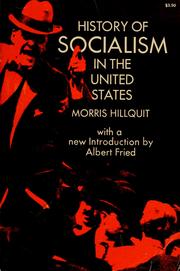 Cover of: History of socialism in the United States by Morris Hillquit, Morris Hillquit