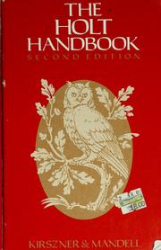 Cover of: The Holt handbook by Laurie G. Kirszner