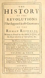 Cover of: The history of the revolutions that happened in the government of the Roman republic