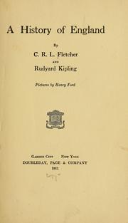 Cover of: A history of England by C. R. L. Fletcher