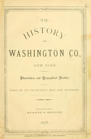 Cover of: History of Washington Co., New York.