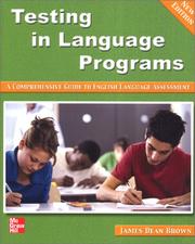 Cover of: Testing in language programs by James Dean Brown