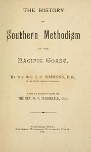 Cover of: The history of Southern Methodism on the Pacific Coast