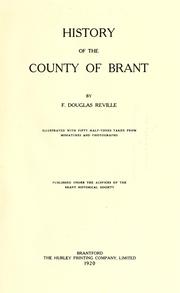 Cover of: History of the county of Brant