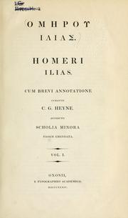 Cover of: Homerou Ilias. by Όμηρος