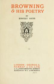 Cover of: Browning & his poetry