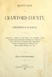 Cover of: History of Crawford County, Pennsylvania by 