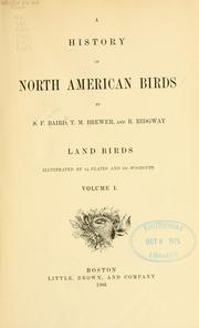 Cover of: history of North American birds