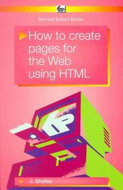 Cover of: How to Create Pages for the Web Using HTML