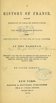 Cover of: A history of France by Penrose, Elizabeth Cartwright, "Mrs. John Penrose,"