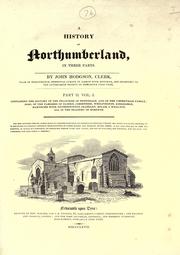 Cover of: A history of Northumberland by John Hodgson, John Hodgson