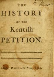 Cover of: The history of the Kentish petition. by Daniel Defoe