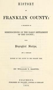 Cover of: History of Franklin County by William T. Martin