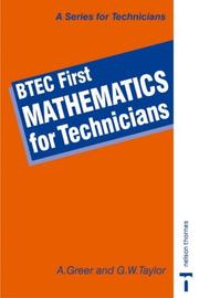 Cover of: BTEC First Mathematics for Technicians
