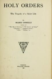 Cover of: Holy orders by Marie Corelli