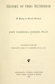 History of Ohio Methodism by John Marshall Barker