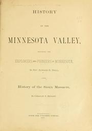 Cover of: History of the Minnesota Valley | 