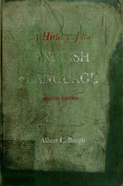 Cover of: A history of the English language. by Albert Croll Baugh