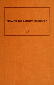 Cover of: How to do library research by Robert Bingham Downs