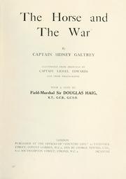 Cover of: The horse and the war | Sidney Galtrey