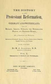 Cover of: The history of the Protestant reformation