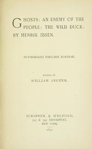 Cover of: Ibsen's prose dramas.