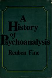 Cover of: A history of psychoanalysis