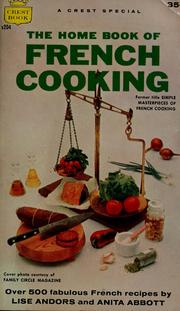 Cover of: The home book of French cooking