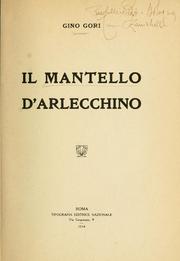 Cover of: Il mantello d'Arlecchino.