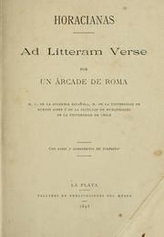 Cover of: Horacianas by Horace