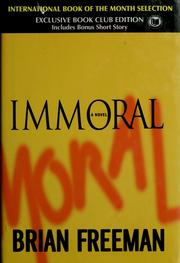 Cover of: Immoral by Brian Freeman