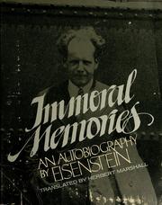 Immoral memories by Sergei Eisenstein