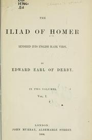 Cover of: The Iliad | Homer