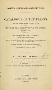 Cover of: Hortus suburbanus Calcuttensis: A catalogue of the plants which have been cultivated in the Hon. East India Company's botanical garden, Calcutta, and in the Serampore botanical garden.