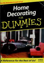 Cover of: Home decorating for dummies by Katharine Kaye McMillan