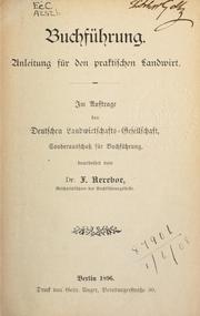 Cover of: Buchführung: Anleitung für den praktischen Landwirt.