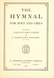 Cover of: The hymnal for boys and girls