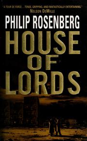 Cover of: House of Lords