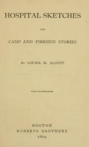 Cover of: Hospital sketches by Louisa May Alcott