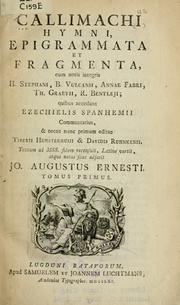 Cover of: Hymni, epigrammata et fragmenta