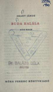 Cover of: Buda halála: hun-rege