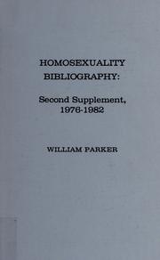 Cover of: Homosexuality bibliography: 1976-1982