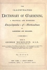 Cover of: The illustrated dictionary of gardening by Nicholson, George